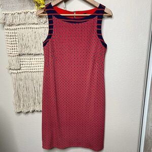 Anne Klein Red Blue Dress